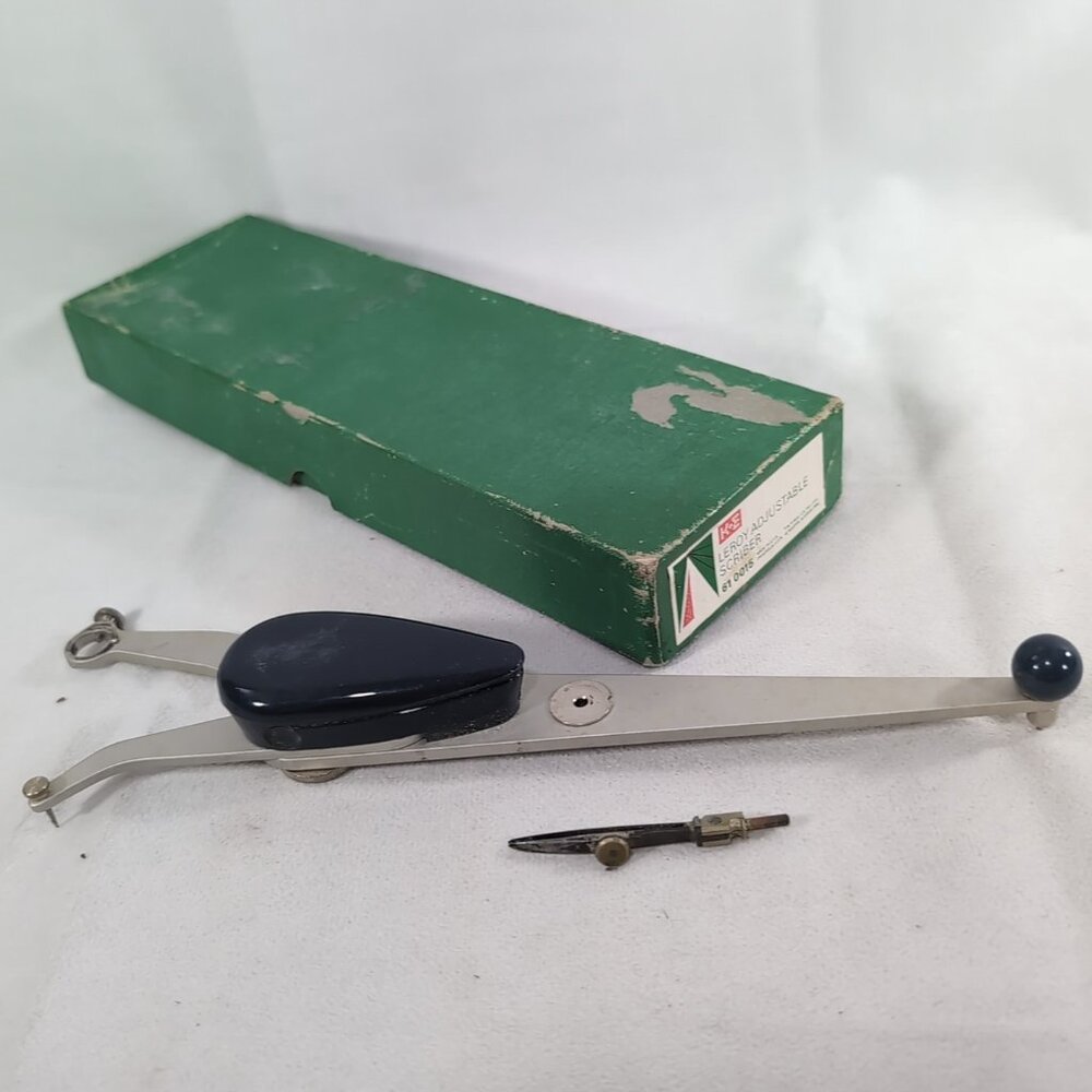 Leroy Adjustable Scriber 3237-2 61 0005 Tool Vintage Adjustable Original Box